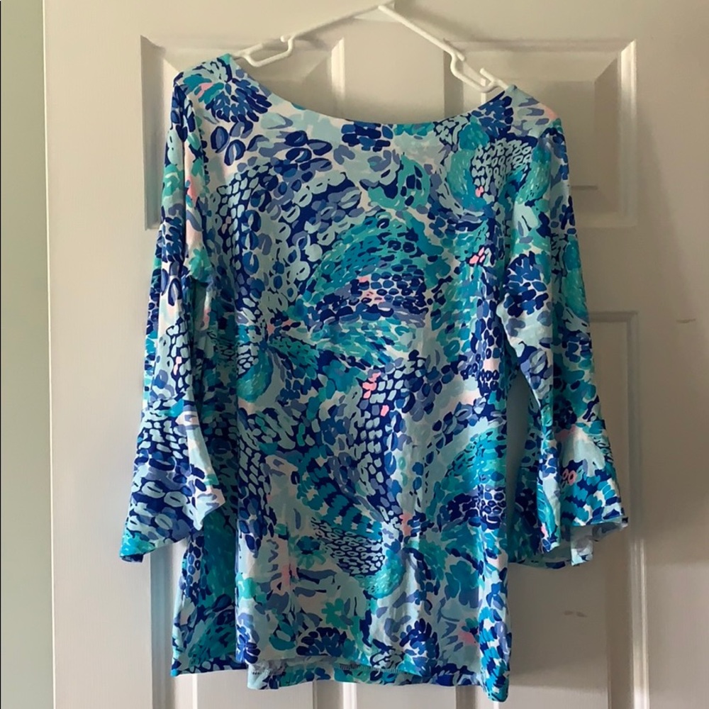 Lilly Pulitzer FONTAINE BELL SLEEVE TOP